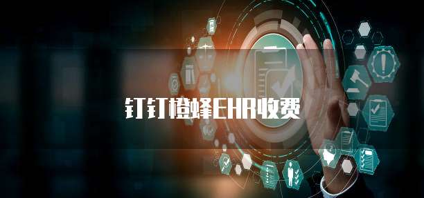 钉钉橙蜂EHR收费