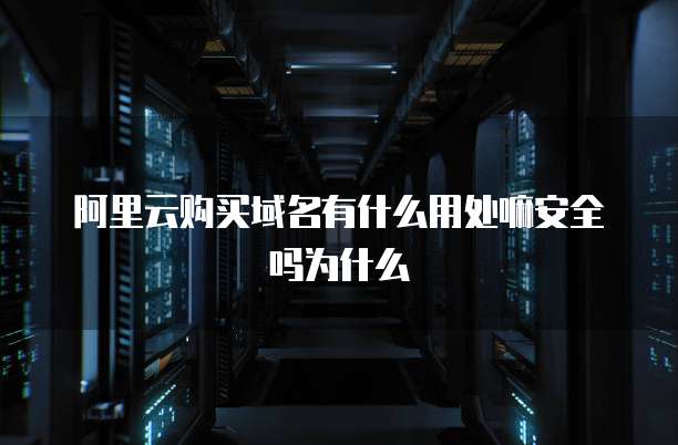 阿里云购买域名有什么用处嘛安全吗为什么