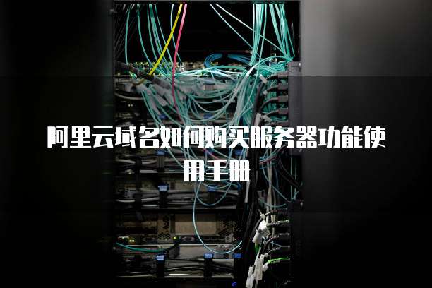阿里云域名如何购买服务器功能使用手册