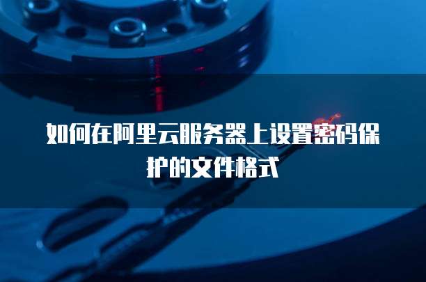 如何在阿里云服务器上设置密码保护的文件格式