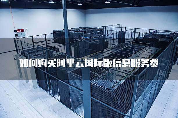 如何购买阿里云国际版信息服务费