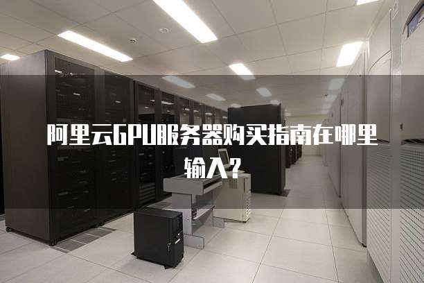 阿里云GPU服务器购买指南在哪里输入?