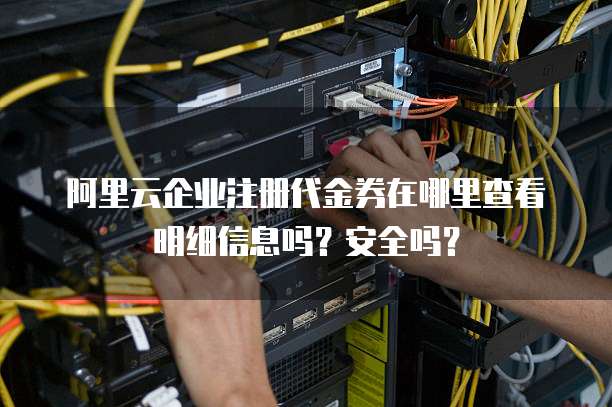 阿里云企业注册代金券在哪里查看明细信息吗?安全吗?