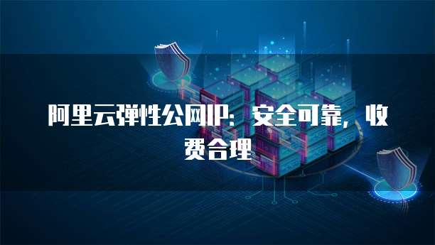 阿里云弹性公网IP：安全可靠，收费合理