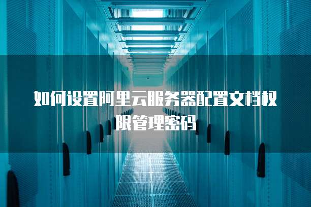 如何设置阿里云服务器配置文档权限管理密码