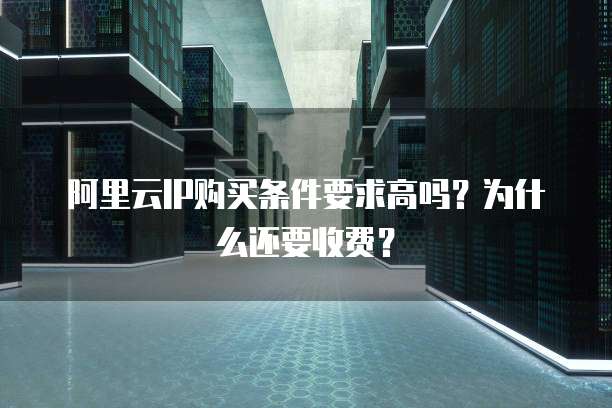 阿里云IP购买条件要求高吗?为什么还要收费?