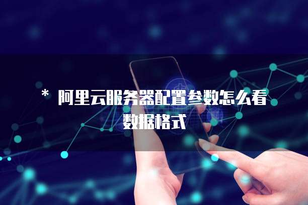 * 阿里云服务器配置参数怎么看数据格式