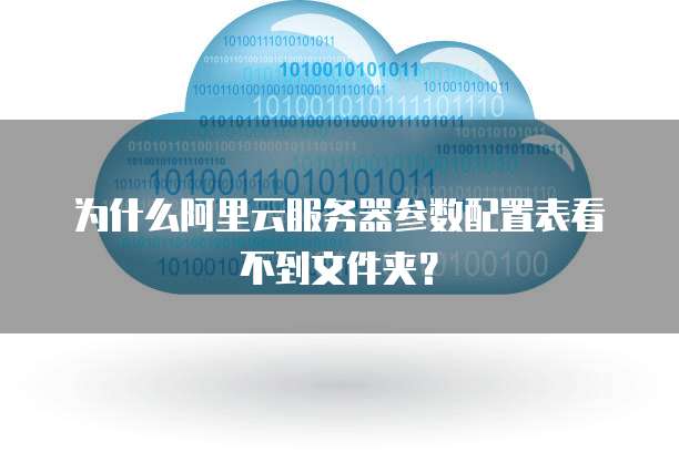为什么阿里云服务器参数配置表看不到文件夹?
