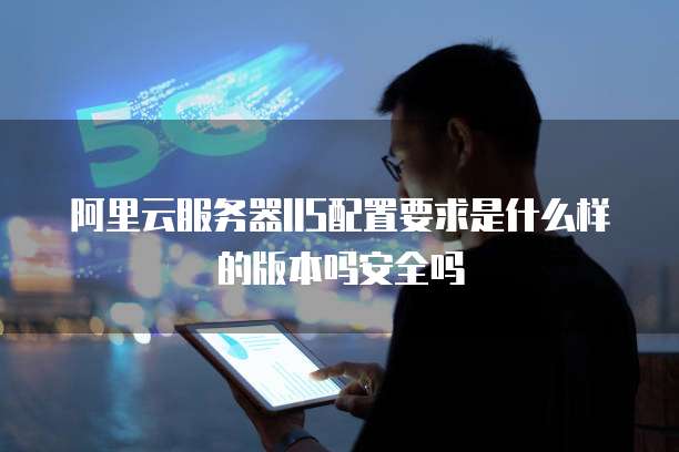 阿里云服务器IIS配置要求是什么样的版本吗安全吗