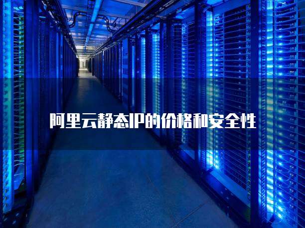 阿里云静态IP的价格和安全性