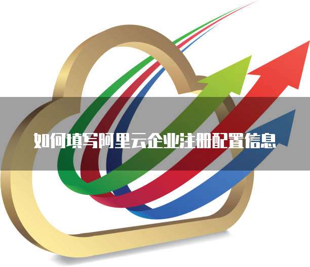 如何填写阿里云企业注册配置信息