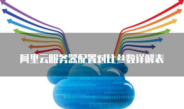 阿里云服务器配置对比参数详解表