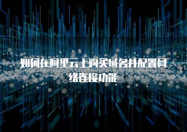 如何在阿里云上购买域名并配置网络连接功能