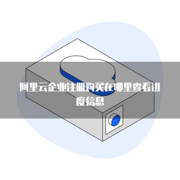 阿里云企业注册购买在哪里查看进度信息