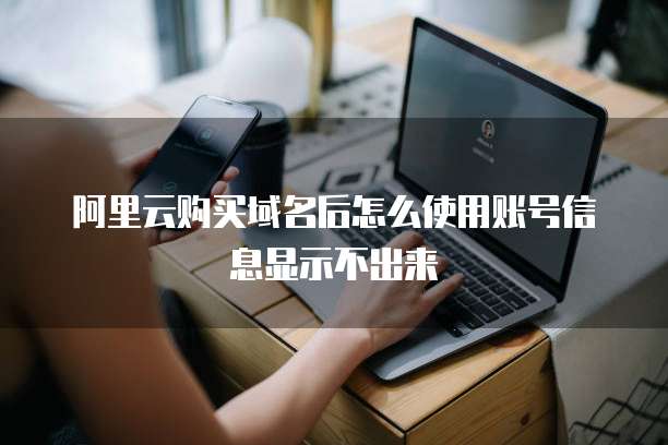 阿里云购买域名后怎么使用账号信息显示不出来