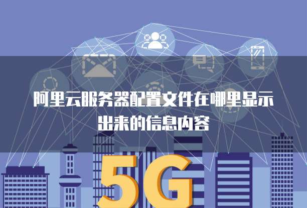 阿里云服务器配置文件在哪里显示出来的信息内容