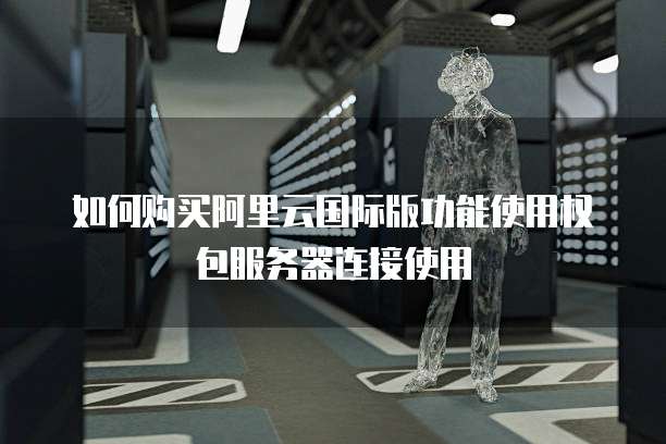 如何购买阿里云国际版功能使用权包服务器连接使用