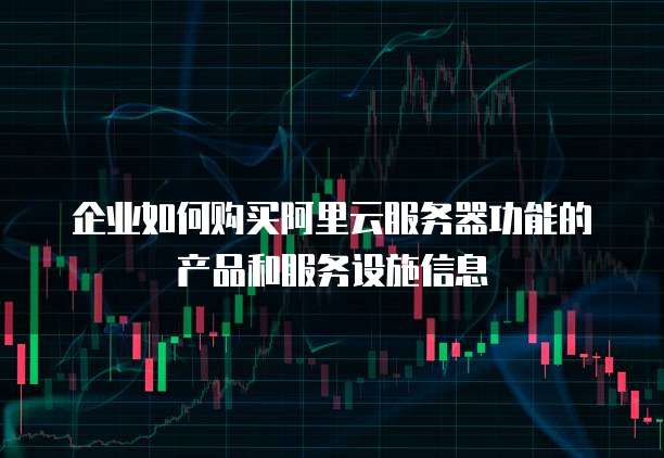 企业如何购买阿里云服务器功能的产品和服务设施信息