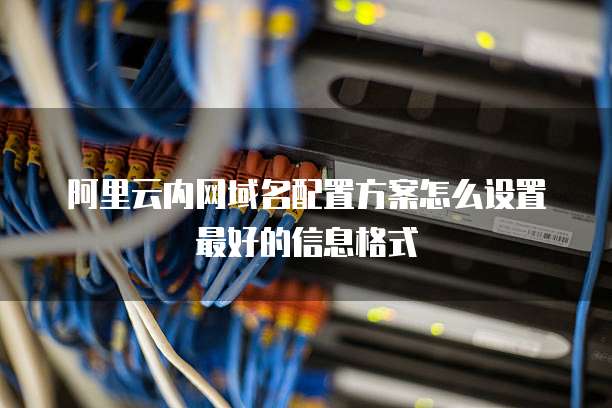 阿里云内网域名配置方案怎么设置最好的信息格式