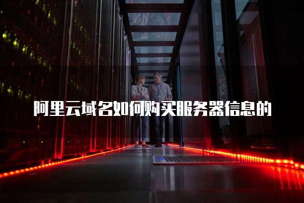 阿里云域名如何购买服务器信息的