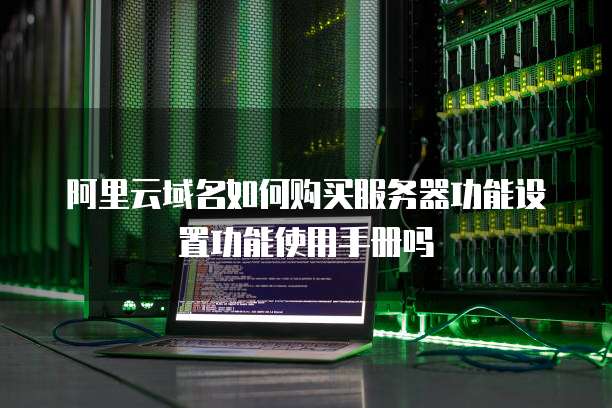阿里云域名如何购买服务器功能设置功能使用手册吗
