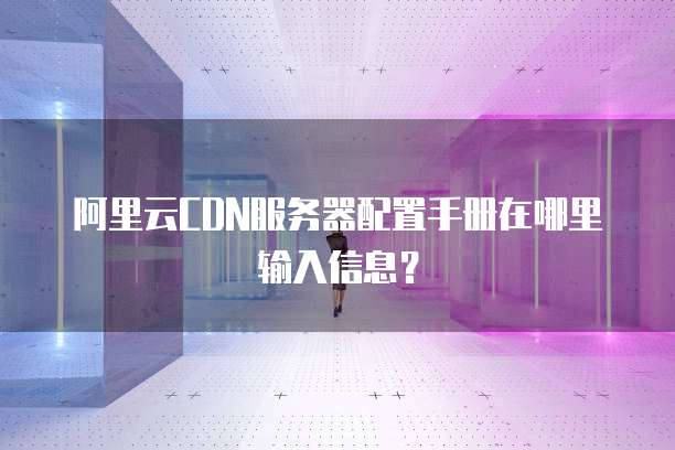 阿里云CDN服务器配置手册在哪里输入信息?