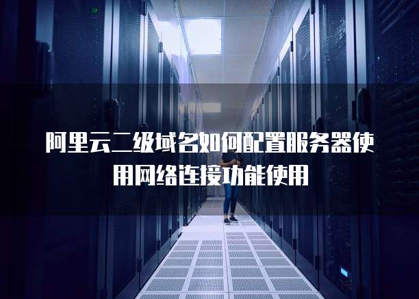 阿里云二级域名如何配置服务器使用网络连接功能使用