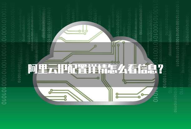 阿里云IP配置详情怎么看信息?