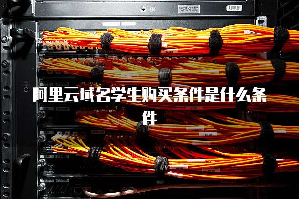 阿里云域名学生购买条件是什么条件