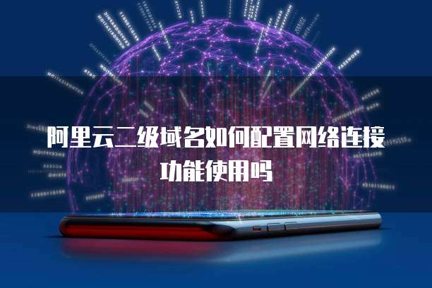 阿里云二级域名如何配置网络连接功能使用吗