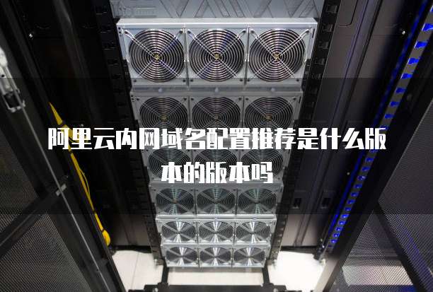 阿里云内网域名配置推荐是什么版本的版本吗