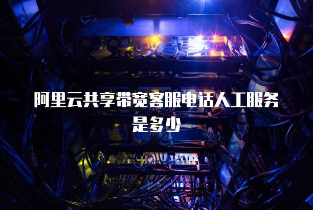阿里云共享带宽客服电话人工服务是多少