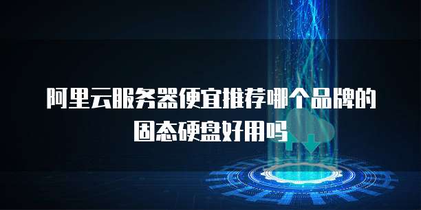 阿里云服务器便宜推荐哪个品牌的固态硬盘好用吗