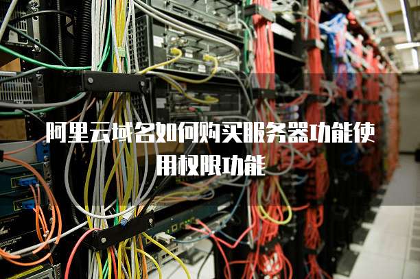 阿里云域名如何购买服务器功能使用权限功能
