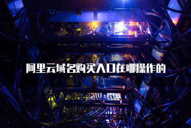阿里云域名购买入口在哪操作的