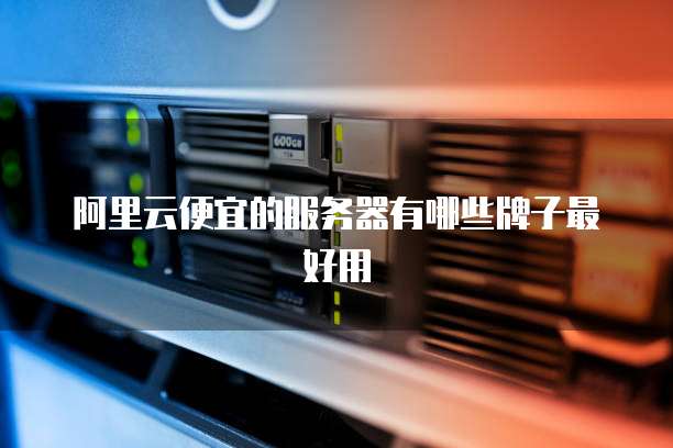 阿里云便宜的服务器有哪些牌子最好用