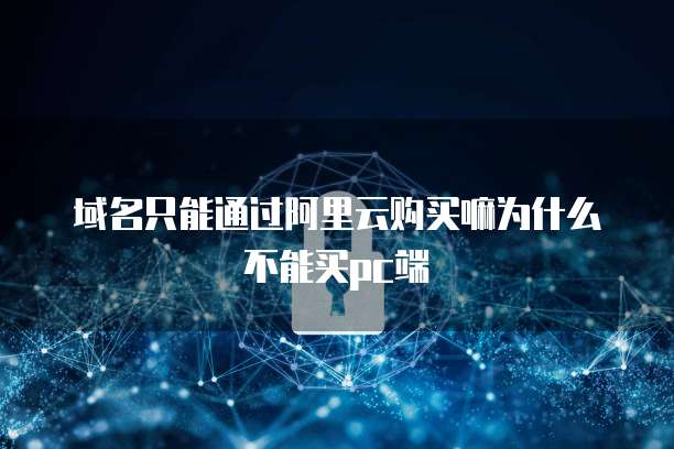 域名只能通过阿里云购买嘛为什么不能买pc端