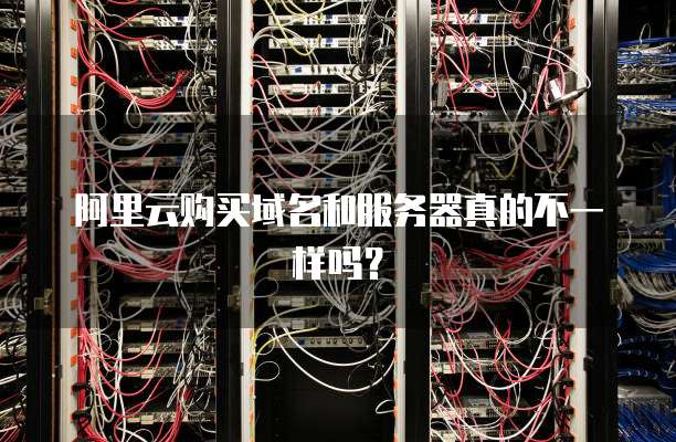 阿里云购买域名和服务器真的不一样吗?
