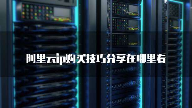 阿里云ip购买技巧分享在哪里看