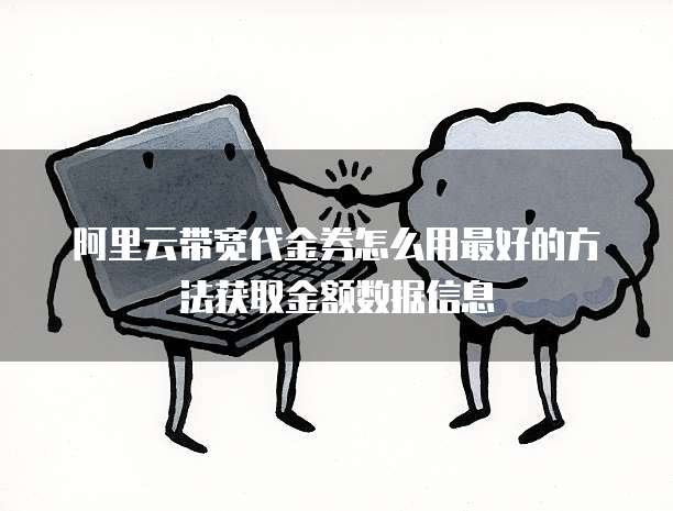 阿里云带宽代金券怎么用最好的方法获取金额数据信息
