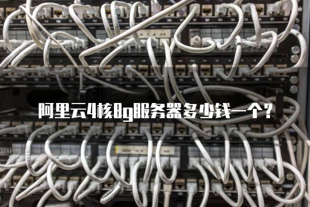 阿里云4核8g服务器多少钱一个?