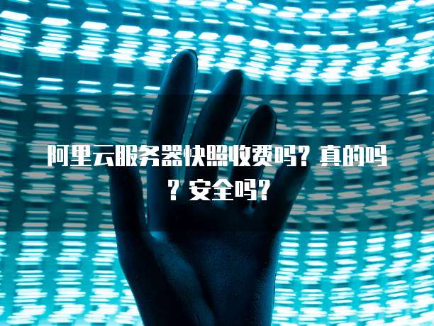 阿里云服务器快照收费吗?真的吗?安全吗?