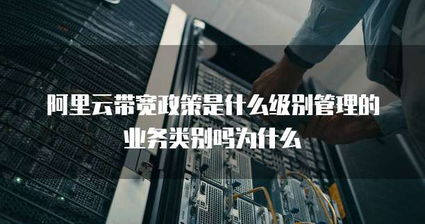 阿里云带宽政策是什么级别管理的业务类别吗为什么