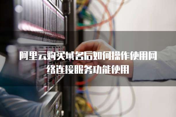 阿里云购买域名后如何操作使用网络连接服务功能使用