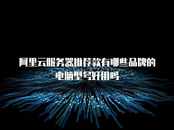 阿里云服务器推荐款有哪些品牌的电脑型号好用吗