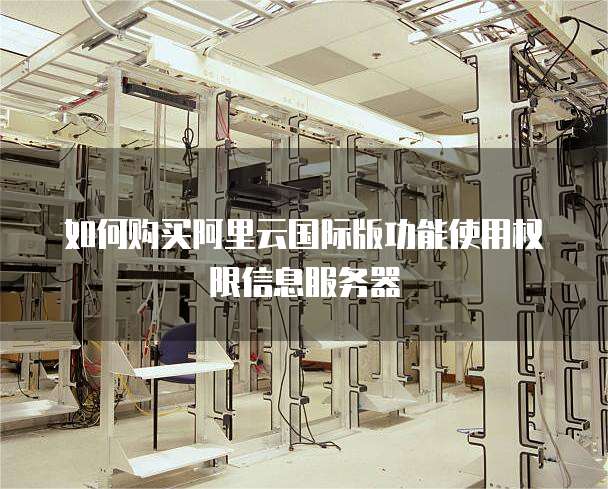 如何购买阿里云国际版功能使用权限信息服务器