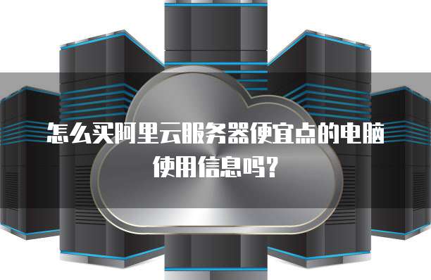 怎么买阿里云服务器便宜点的电脑使用信息吗?