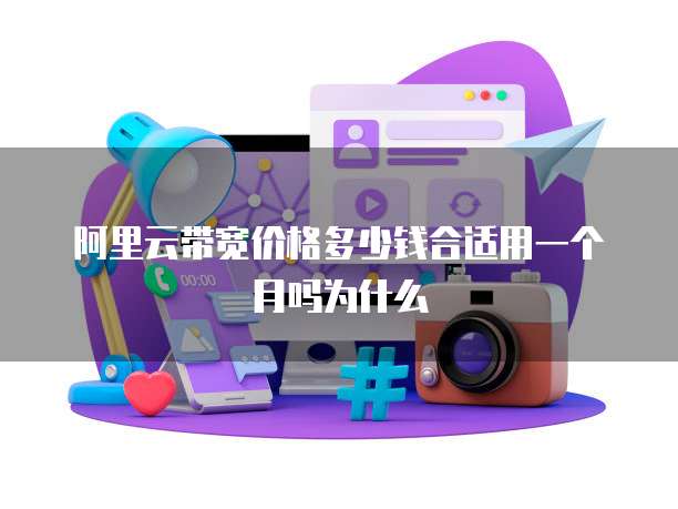 阿里云带宽价格多少钱合适用一个月吗为什么