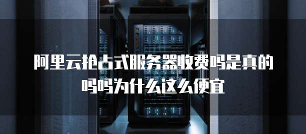 阿里云抢占式服务器收费吗是真的吗吗为什么这么便宜