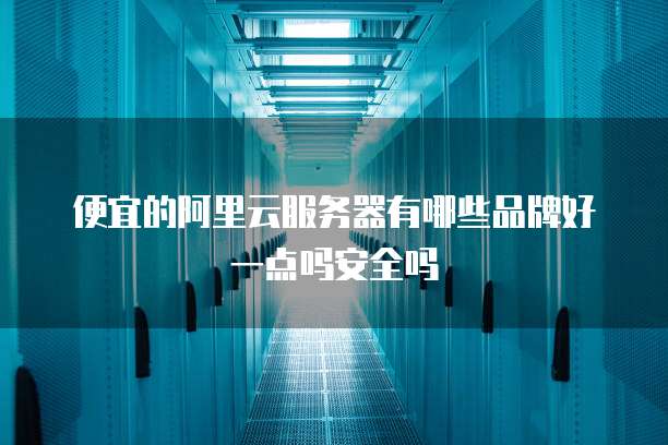 便宜的阿里云服务器有哪些品牌好一点吗安全吗